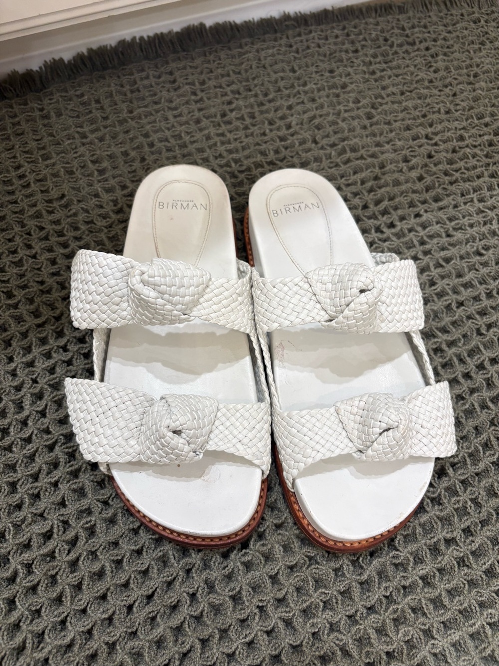 Alexandre Birman Beige Leather Insole Marked 36